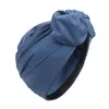 Kreuz-Kopftuch für Damen, einfarbig, mit Schleife, Bandana, Produktbild-Vorschau 1