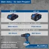 Comparison of battery performance for a cordless drill. Produktbild-Vorschau