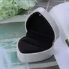 Herzförmige Ring-Geschenkbox mit LED-Licht, Samt-Schmuckbox Produktbild-Vorschau 3