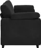 vidaXL 3-Sitzer-Sofa Schwarz 220x77x82 cm Samt Produktbild-Vorschau 5