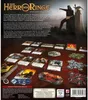 A collection of cards and game components for a board game, laid out on a dark surface. Produktbild-Vorschau