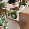 MARKIZETA | Tischläufer - Weihnachtsläufer - weiß grün - 38 Produktbild-Vorschau 2