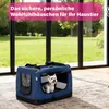 Faltbare Hundebox M 60x44x42cm, Robuste Transportbox Auto Produktbild-Vorschau 4
