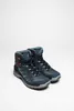 A pair of blue hiking boots on a white background. Voir les images du produit