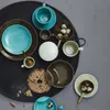 Rosenthal Teller Mesh Colours Aqua flach, Porzellan, Blau, Produktbild-Vorschau 5