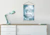 MuchoWow® Textilposter Schnee - Blumen - Winter - Zweige Produktbild-Vorschau 3
