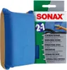 A product shot of a Sonax windscreen sponge and its packaging. Produktbild-Vorschau