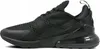 A black Nike Air Max 270 sneaker shown from the side. Anteprima dell’immagine prodotto