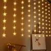 3x2M LED Stern Lichterkette USB 8 Lichtmodi Lichtervorhang Produktbild-Vorschau 8