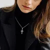 Chaîne Croix pour hommes en acier inoxydable Argent/Noir/Or Voir les images du produit 5