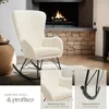 Fauteuil à bascule SWING avec patins en acier et Voir les images du produit 4