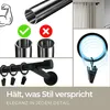Techno 160 cm Einzelne Gardinenstange Schwarz 19 mm aus Produktbild-Vorschau 3