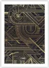 Poster - Poster ohne Rahmen - Ornament Gold Schwarz - 50x70 Produktbild-Vorschau 1