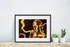 MuchoWow® Gerahmtes Poster Frau - Schwarz - Gold 40x30 cm - Produktbild-Vorschau 6