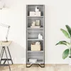 vidaXL Knihovna Grey Sonoma 50x31x169 cm Materiál na bázi Náhled obrázku produktu 3