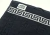 4er Set  Medusa Gästetücher 30x50 cm - Schwarz / Silber  - Produktbild-Vorschau 2