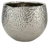 Übertopf Lajos Steingut H.10/14/19 Ø.13/17/24 cm silber 3er Produktbild-Vorschau 3