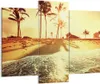 Bild auf Leinwand - Leinwandbild - Strand Meer Palme - Produktbild-Vorschau 1