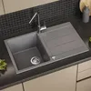 Spülbecken Bergström Kapstadt Grau 78 x 50 cm, Model 57775 Produktbild-Vorschau 3