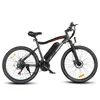 A black electric mountain bike is shown against a white background. Produktbild-Vorschau