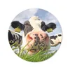 MuchoWow® Mauspad Mousepad Kühe - Gras - Wolken 30x30 cm - Produktbild-Vorschau 1