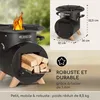 Blumfeldt Bol de feu avec grille, Bol de feu en acier Voir les images du produit 5