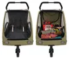 Remorque vélo 2en1 - pour 2 enfants - vert Voir les images du produit 4