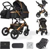 BRONEA® EXQUISE 2.0 Kombi-Kinderwagen 3-in-1 mit MATRATZE & Produktbild-Vorschau 1