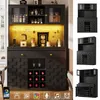Hoge kast, zwart, met acrylfront, LED-lichtstrip, Productafbeelding-voorbeeld 2
