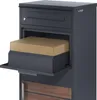 A parcel mailbox with a package inside its open drawer. Podgląd zdjęcia produktu