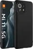 Silikon Hülle für Xiaomi Mi 11 Schutzhülle Matt Schwarz Produktbild-Vorschau 1