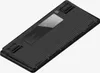 The underside of a black mechanical keyboard. Produktbild-Vorschau
