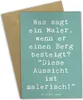 Mr. & Mrs. Panda Glückwunschkarte Spruch Maler Aussicht - Produktbild-Vorschau 1