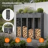 ML-Design Kaminholzregal Innen Außen mit Pflanzkasten Produktbild-Vorschau 2