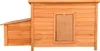 Kurník Wiltec 1360 x 740 x 700 mm červenohnedý s drevenou Náhľad obrázku produktu 5