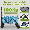 Mini Bollerwagen Faltbar bis 100 kg – Handwagen Klappbar Produktbild-Vorschau 7