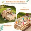 Stół piknikowy dla dzieci COSTWAY z piaskownicą i Podgląd zdjęcia produktu 5