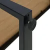 Homestyle4u Esstisch 160x90 cm Eiche Metall Schwarz Produktbild-Vorschau 13
