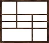 vidaXL Nástenná polica Smoked Oak 90x16x78 cm odvodený Náhľad obrázku produktu 4