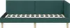 vidaXL Rohový rám postele tmavozelený 80 cm x 200 cm látka Náhľad obrázku produktu 5