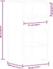 vidaXL Armadio a muro Riga Bianco 30x29,5x60 cm Materiale a Anteprima dell’immagine prodotto 8