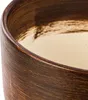 Pot en céramique rond avec soucoupe brun foncé 25 cm Voir les images du produit 16