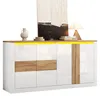 Mobile contenitore, 140x35x70 cm, in MDF, con 4 ante, Anteprima dell’immagine prodotto 14