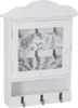 Keys Cabinet, Dřevěný úložný box, Vintage, Bílá Náhled obrázku produktu 1