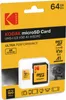 The image shows the retail packaging of a Kodak microSD card. Produktbild-Vorschau