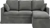 vidaXL Sofa Dunkelgrau 178 x 134 x 80 cm Samt Produktbild-Vorschau 4