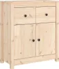 vidaXL Příborník 70x35x80 cm borovice masiv Náhled obrázku produktu 1