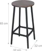 Tabourets de bar Relaxdays, lot de 2, H x P : 65 x 32 cm, Voir les images du produit 4