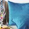Lionmood Premium Samt Kissenbezug Himmelblau 50x50cm -1er- Produktbild-Vorschau 1