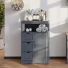 Midi skříňka Vicco Bianco Šedá 56 x 86.5 cm, Model 54450 Náhled obrázku produktu 3